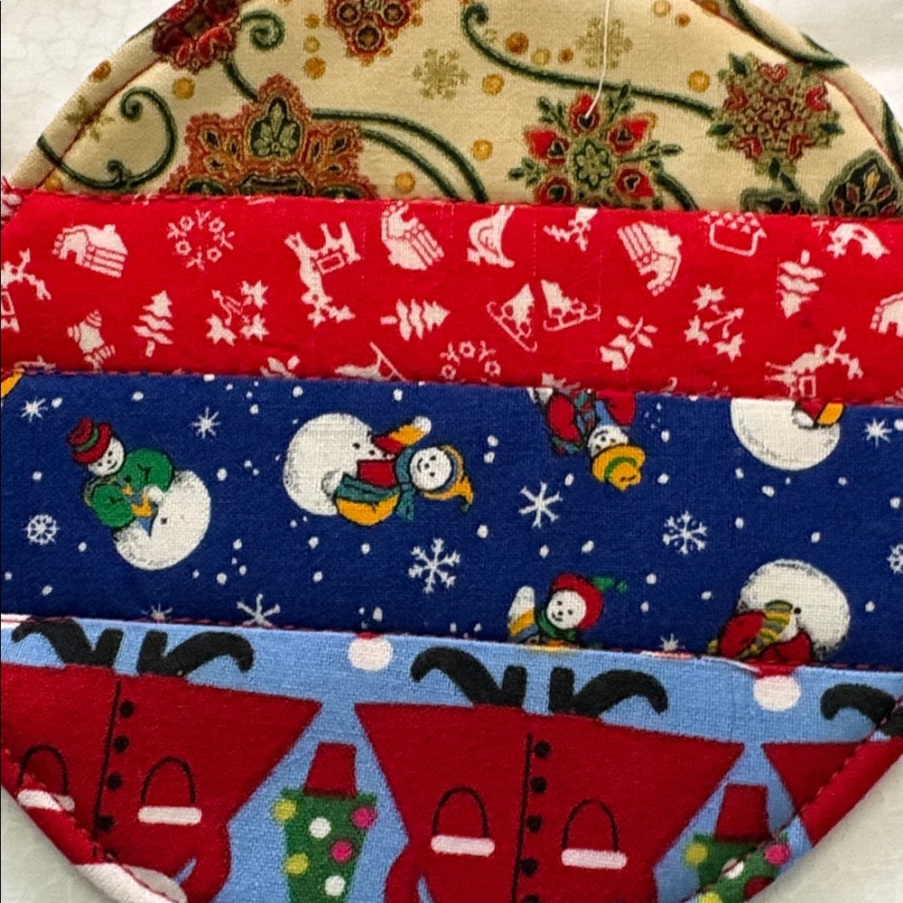 Holiday Tiny Quilts Colorful Patchwork - Picture 5 of 7